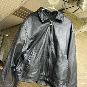 Camel Cigarettes Vintage Promo Black Leather Jacket Large